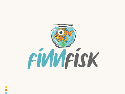 Logo Proposal for Finn FIsk fish fishtank illustrator logo