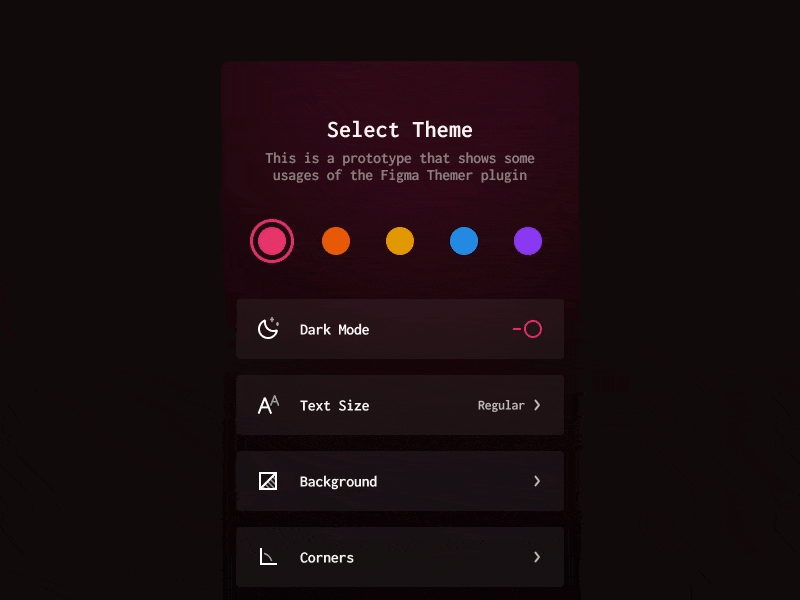 Theme Switch dark dark mode figmadesign icon picker theme