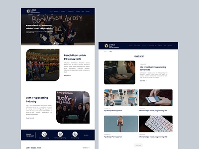 Web Profile School collage design school ui university ux web