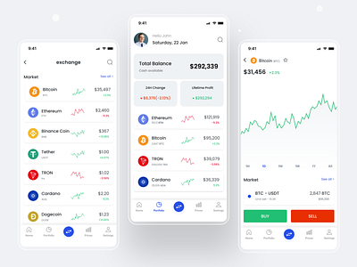 Cryptocurrency | Mobile App Design