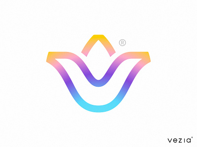 V Flower Logo