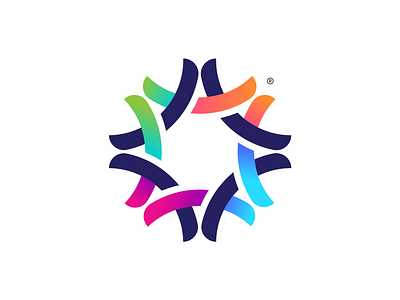 Unity astacheva branding colorful design gradient idea identity logo mark symbol unity