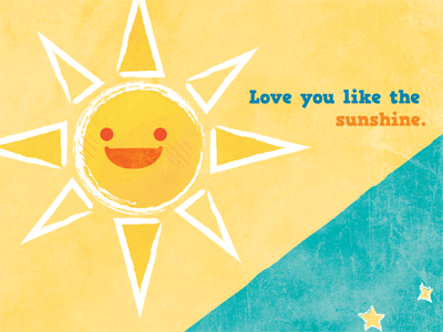 Sunshine beyer brian bright childrens illustration cute fun nursery space stars sun sunshine yellow