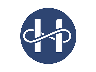 H Logo balance beyer blue brian chiropractic fun h letter logo
