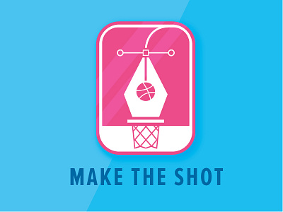 Dribbble Sticker basketball dribbble free pen tool playoff rebound shot sticker