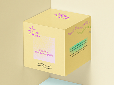Alma Mater - Candle Branding. branding clean fun funky graphic design logo modern packaging