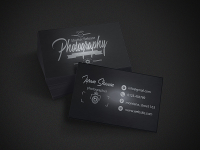 photography Business card branding business cards card design flat illustration logo photoshop poster print ads typography