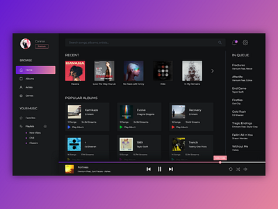 Music Player music player ui web