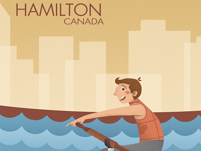 Hamilton 1930 canada hamilton illustration vector vintage