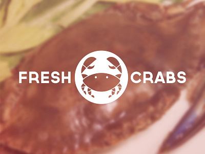 Fresh Crabs crabs design logo logotype sea seafood