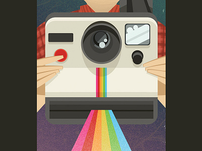 Polaroid colors illustration polaroid