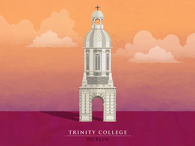 Trinity College college dublin illustration photoshop trinity vector