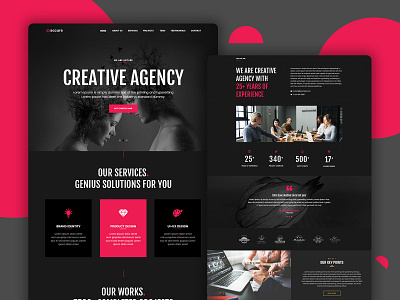 Creative Bootstrap 4 HTML Template