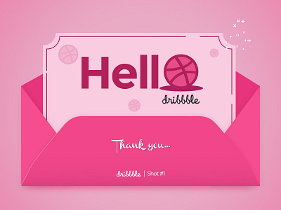 Dribbble Shot #1 dribbble shot hello dribbble