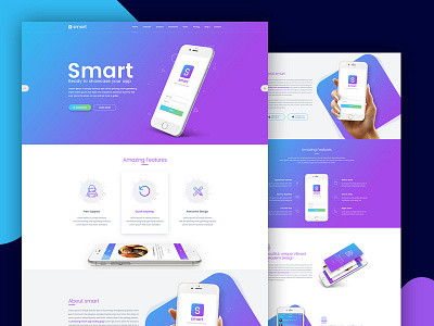 SMART - App Landing Page HTML Template