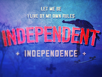 Independent handdrawn illustration lyrics metalmonday type