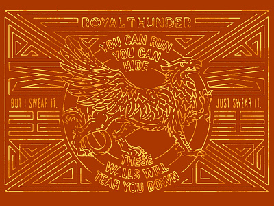 Royal Thunder / Parsonz Curse composite hand drawn type heavy lyrics metal metal monday metal motivation monday music monday poster songs type typography