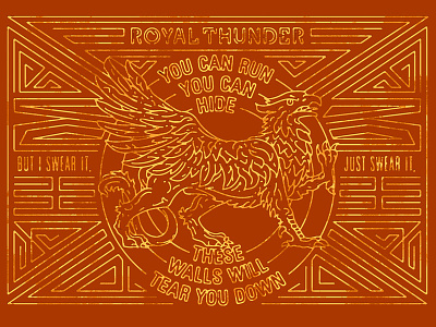 Royal Thunder / Parsonz Curse composite hand drawn type heavy lyrics metal metal monday metal motivation monday music monday poster songs type typography