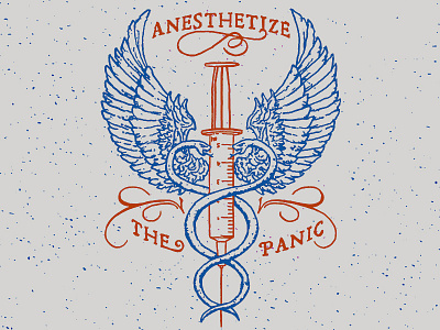 Anesthetize the Panic hand drawn illustration lyrics metal metal motivation monday music poster type typography