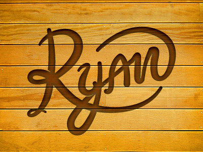 Ryan Script logo mark script text