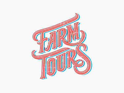 Cotton Incorporated: Farm Tours logotype hand drawn lettering type typographic typography