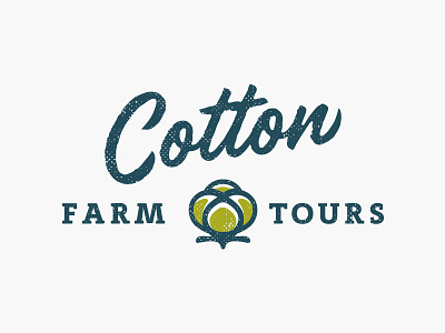 Cotton Incorporated: Farm Tours logotype v3 design illustration logo symbol symbol icon type