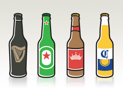 Beercons beer icons illustration