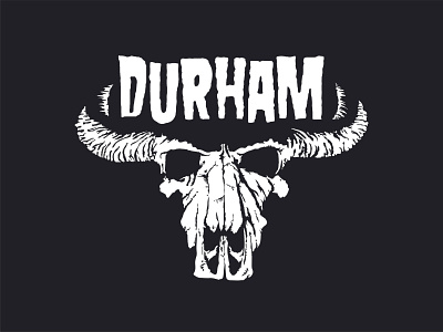 Durham Bull Skull baseball character design danzig design dribbble warm up durham durham bulls halloween illustration metal mlb spooky