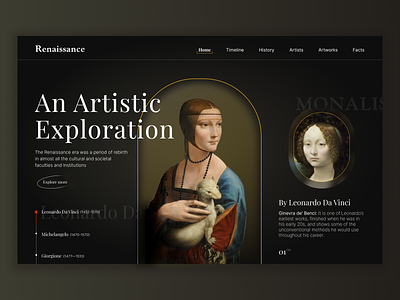 Renaissance Art - Landing Page