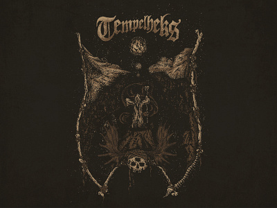 Tempelheks – Wizard antlers bones dark death doom moon mountain psychedelic rock skull space wizard