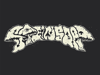 Steinsopp band logo 2017 band doom grunge logo mushrooms psychedelic space stoner