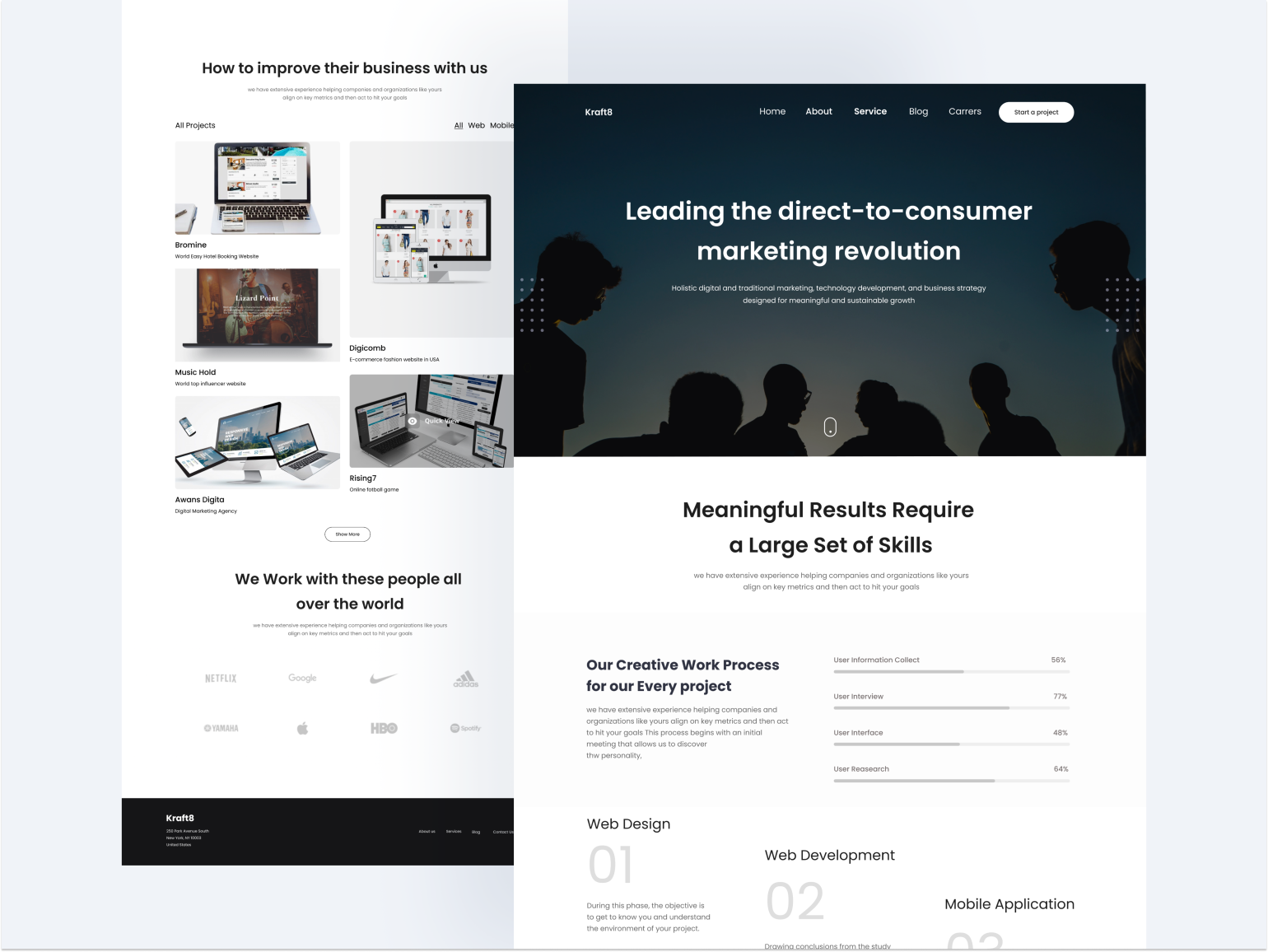 Digital Agency Service Page by Abdullah Al Numan on Dribbble