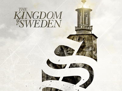 The Kingdom of Sweden teaser 2 grain grunge type treatment typography