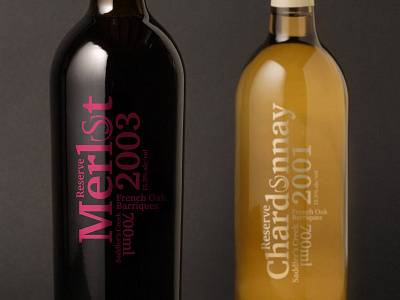 Naked Bottles bottles packaging type treatments typography wine