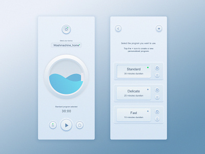 Wash app UI design app design ui ux