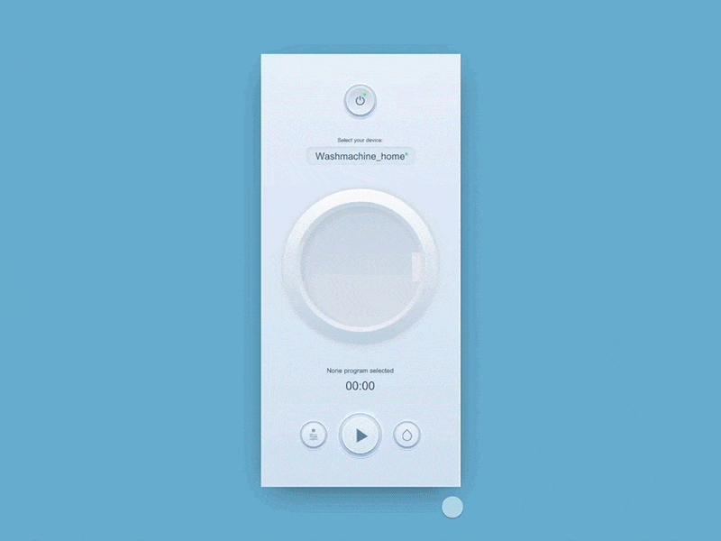 Wash app UI animation