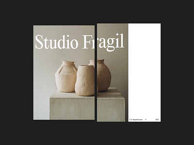 Studio Fragil - Poster branding design minimal