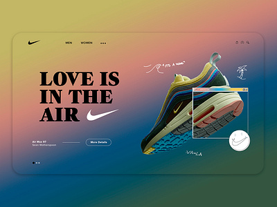 Air Max design ui ux web