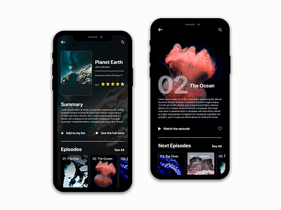 Video App app design ui ux