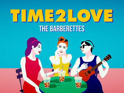 Time 2 Love, sung by The Barberettes album barberettes cover editorial love music song time time2love vintage