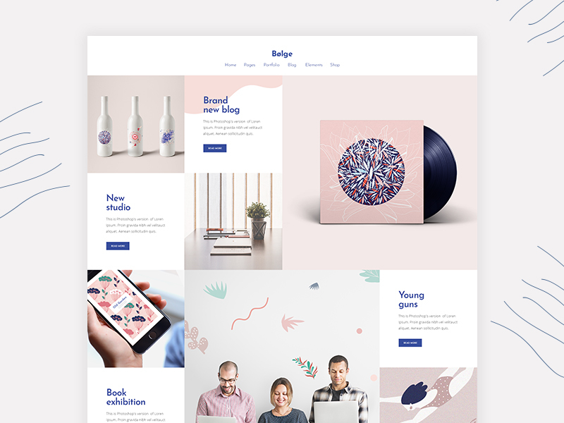 Bolge - Creative Portfolio For Designers And Artists By Stevan Ivic For ...