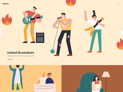 Bryson Illustrator portfolio homepage