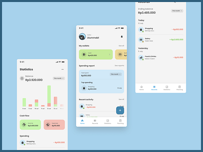 💰 Personal Finance App android app clean design finance finance app financial flat ios mobile money personal finance simple ui ui ux ui design