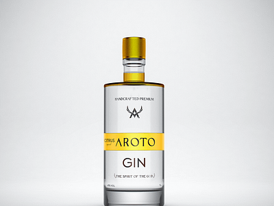 Premium Citrus Special Gin brand branding design graphic design brand label and box design label design label mockup label packaging logo typography vector