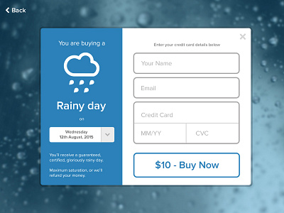 Buy a Rainy Day 002 buytheweather dailyui