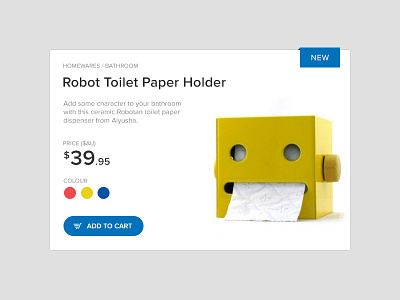 Robot Paper Toilet Holders 012 dailyui