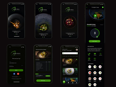 Recipe cooking App app ui dark mode food app food app ui hotel app kenya ui designer restaurant app