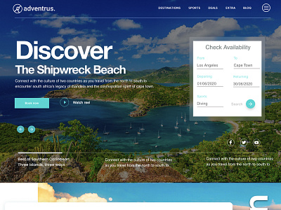 Ocean Sport Travel Site Booking Platform