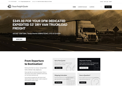 Freight Website Landing Page