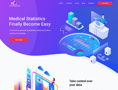 Medical Statistics Landing page kenya ui designer landing page design landing pages medical design nairobi ui